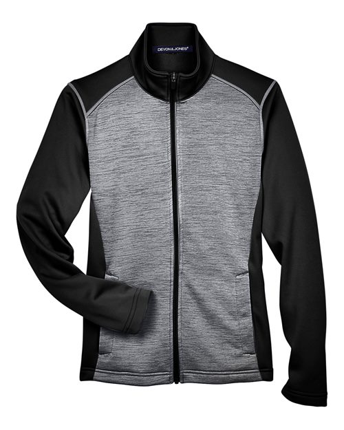 Chemise Devon & Jones DG796W - Black Heather/ Dark Grey Heather