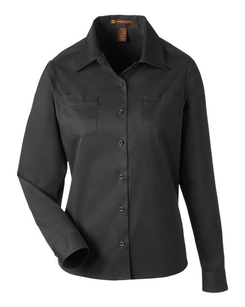 Chemise Harriton M585LW - Dark Charcoal