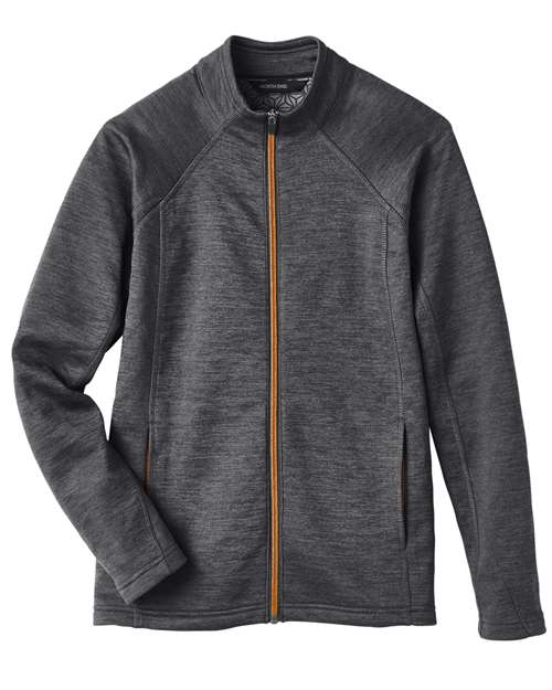 Hoodie North End NE712W - Black Heather/ Orange Soda