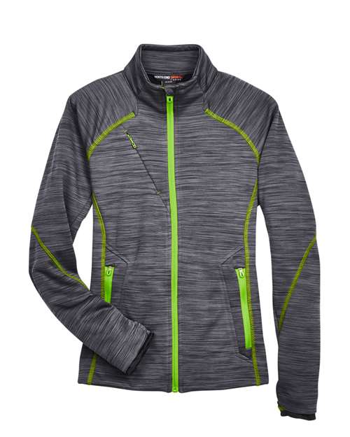 T-Shirt North End 78697 - Carbon/ Acid Green