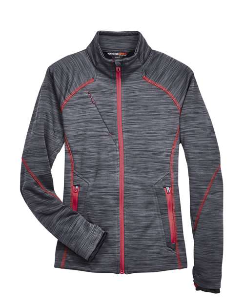 T-Shirt North End 78697 - Carbon/ Olympic Red
