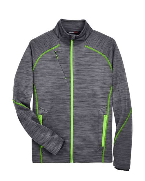 T-Shirt North End 88697 - Carbon/ Acid Green