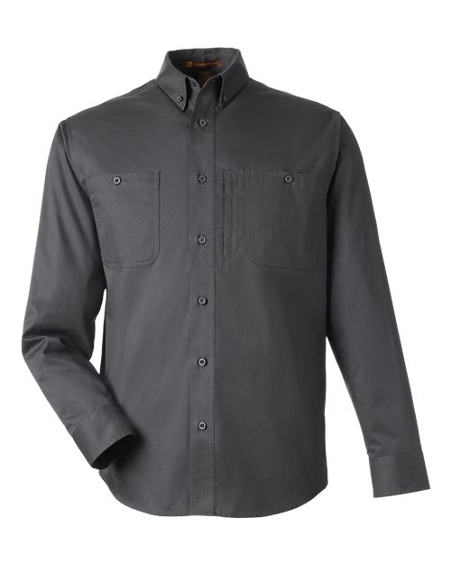 Chemise Harriton M585L - Dark Charcoal