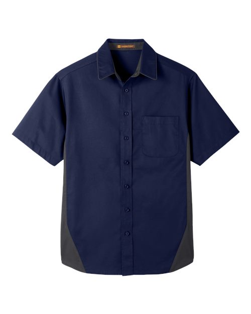 Chemise Harriton M586T - Dark Navy/ Dark Charcoal