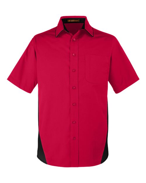 Chemise Harriton M586T - Red/ Black