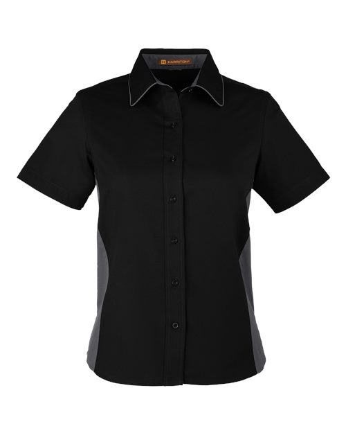 T-Shirt Harriton M586W - Black/ Dark Charcoal