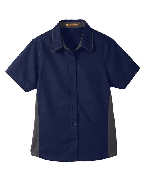 T-Shirt Harriton M586W - Dark Navy/ Dark Charcoal