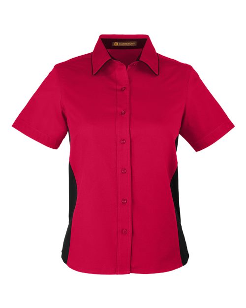 T-Shirt Harriton M586W - Red/ Black