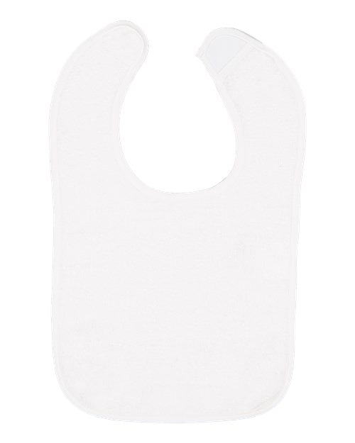 Infant Terry Cloth Bib with Contrast Trim - Rabbit Skins 1003
