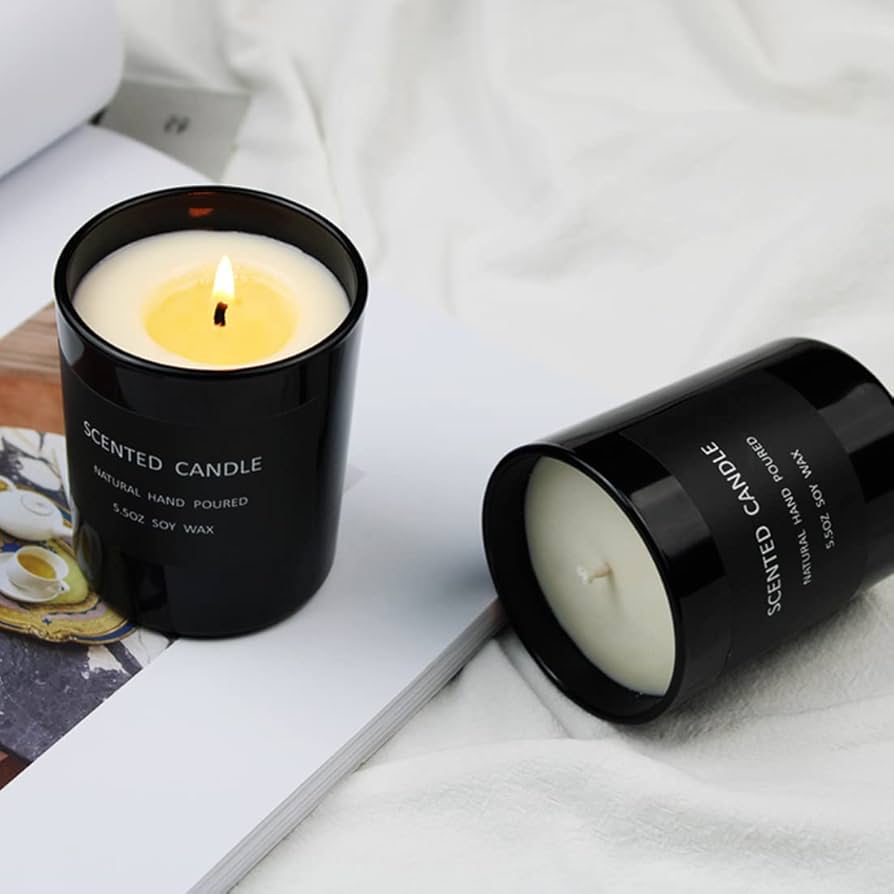 Pot en verre noir brillant 7 oz (198 g)