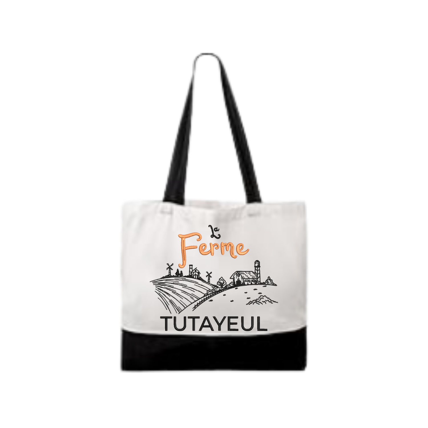 Tote Bag Noir et Blanc imprimé