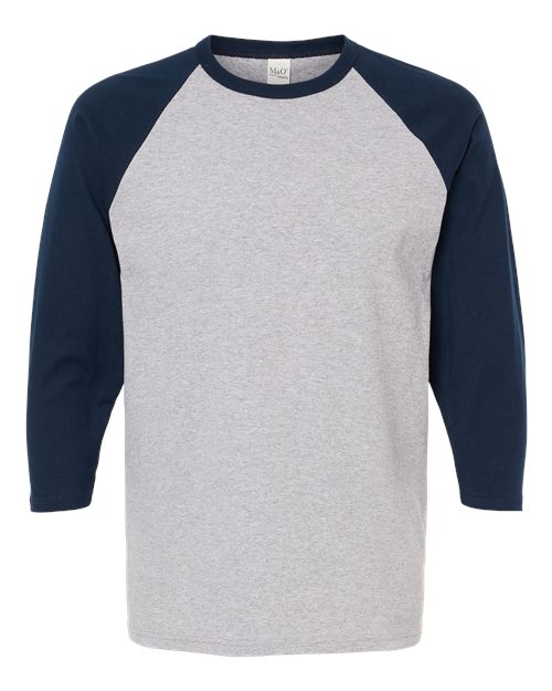 T-Shirt M&O 5540 - Sport Grey/ Navy