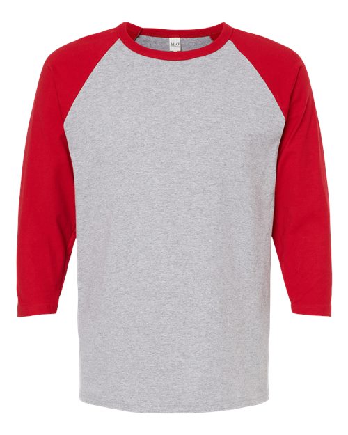 T-Shirt M&O 5540 - Sport Grey/ Red