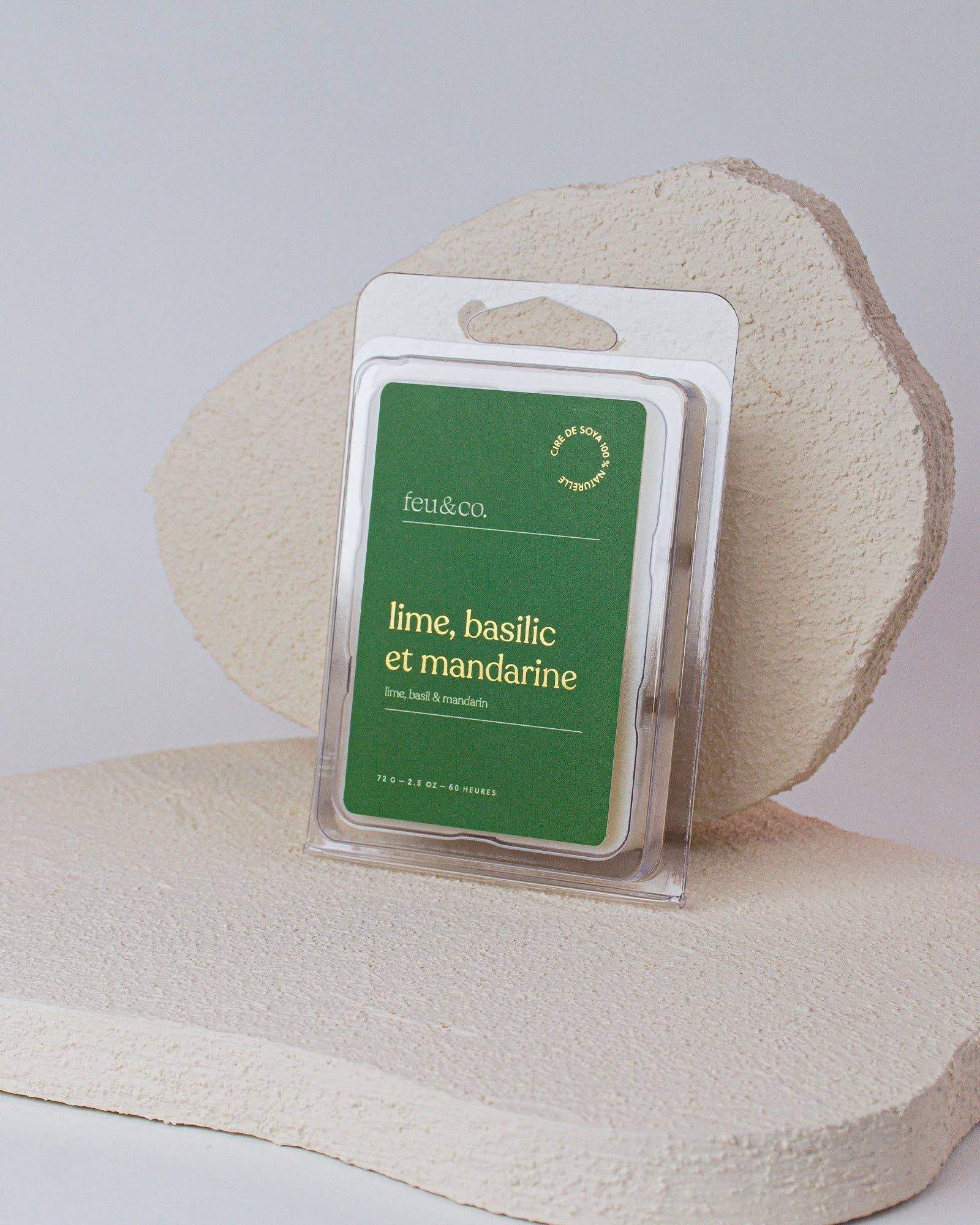 Cubes de cire - Lime, basilic et mandarine