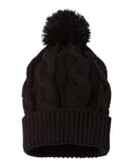Tuque à pompon avec motif tressé et revers - Richardson 141R - Chapeau | Boutique en ligne SIKE DESIGN